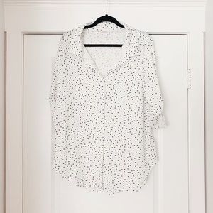 Lularoe Valentina Polka Dot Top